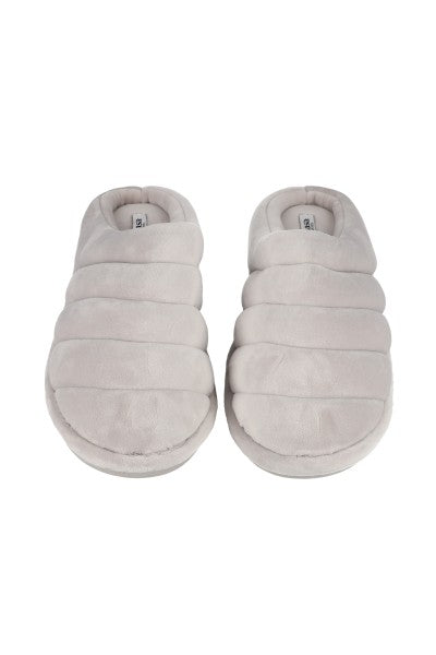 Pantuflas líneas decorativas GRIS