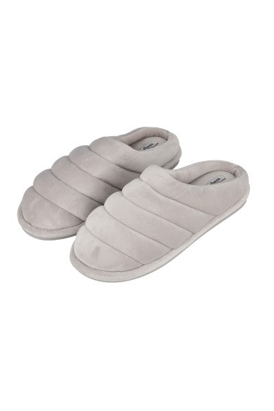 Pantuflas líneas decorativas GRIS