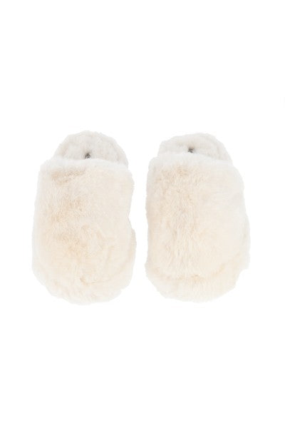 Pantuflas Suaves Peluche BLANCO