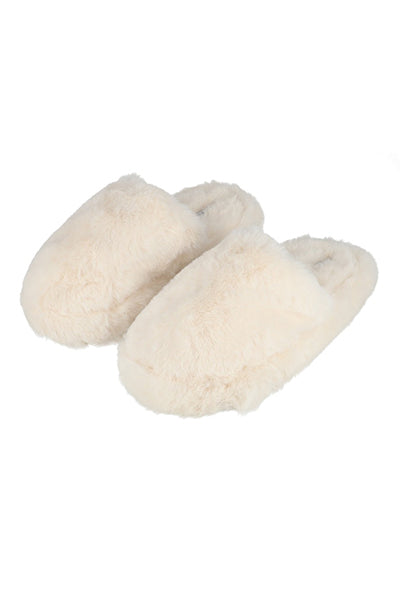 Pantuflas Suaves Peluche BLANCO