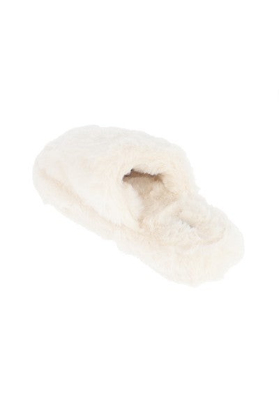 Pantuflas Suaves Peluche BLANCO