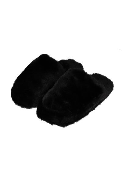 Pantuflas Suaves Peluche NEGRO