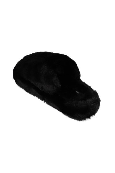 Pantuflas Suaves Peluche NEGRO