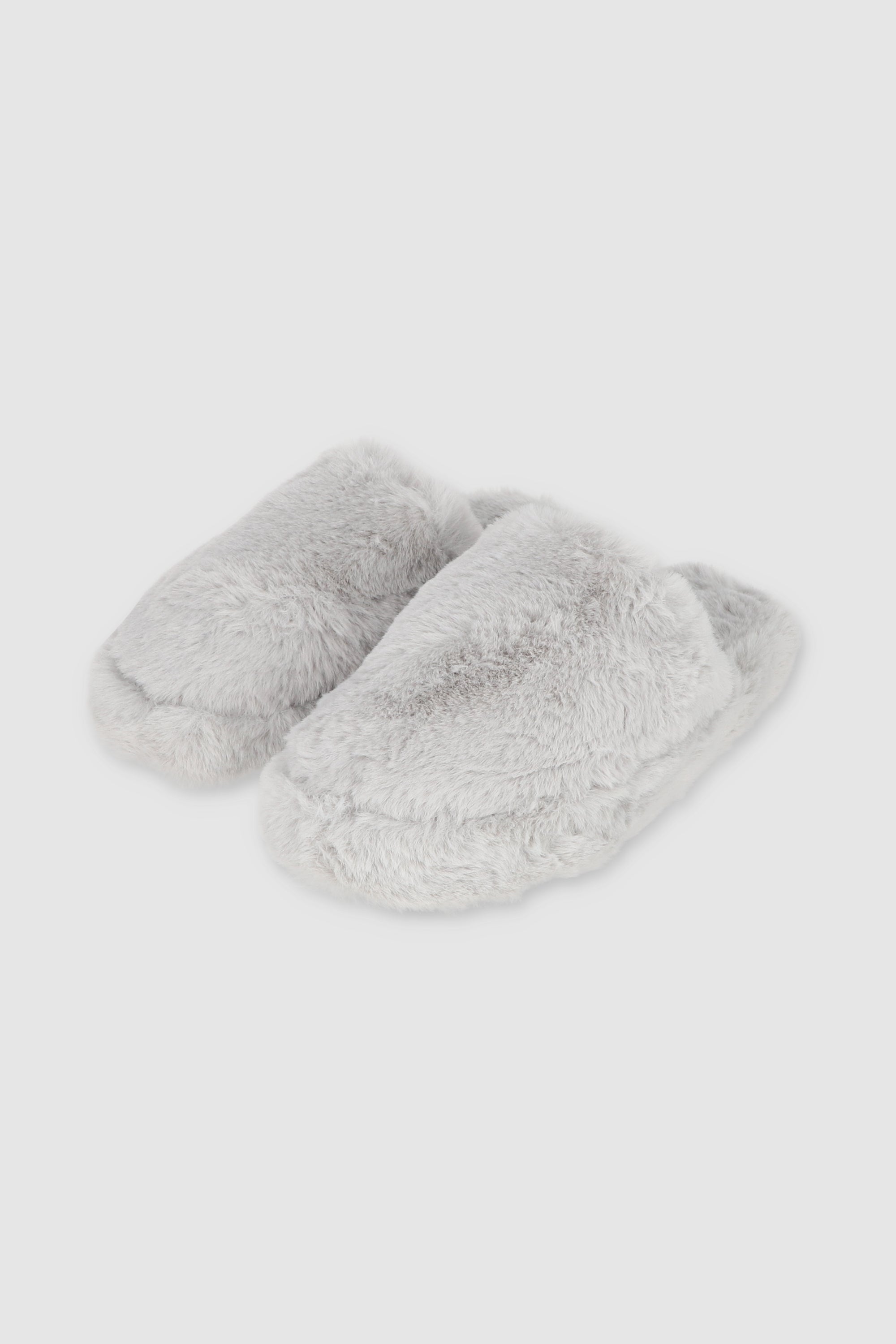 Pantuflas Suaves Peluche GRIS