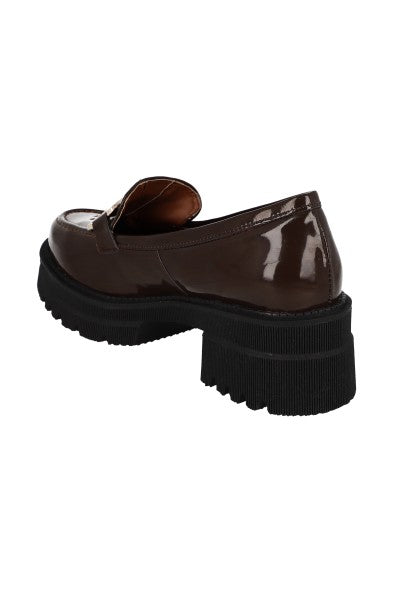 Loafer Plataforma Track Hebilla CAFE