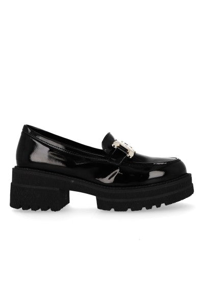 Loafer Plataforma Track Hebilla NEGRO