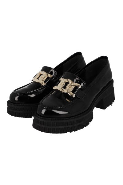 Loafer Plataforma Track Hebilla NEGRO