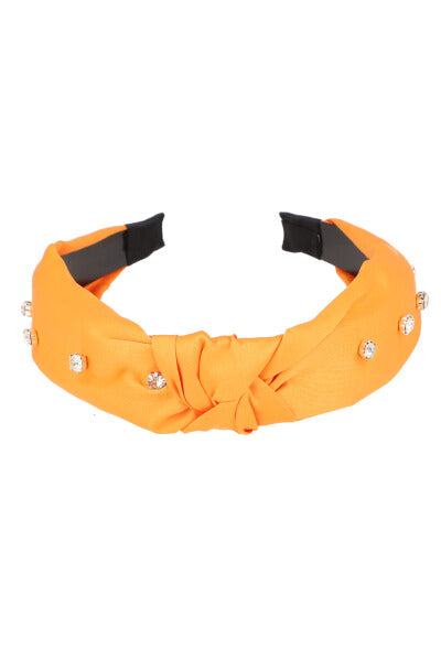 Crystal knot headband ORANGE