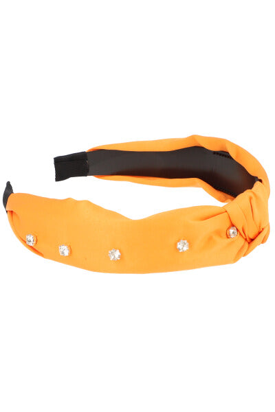 Crystal knot headband ORANGE