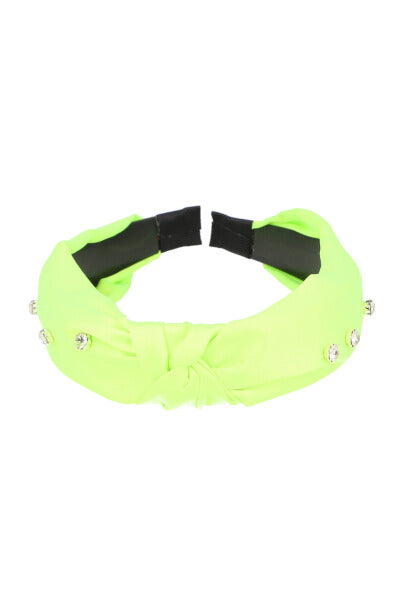 Crystal knot headband GREEN