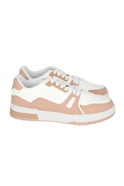 Tenis casual bicolor perforados BLUSH