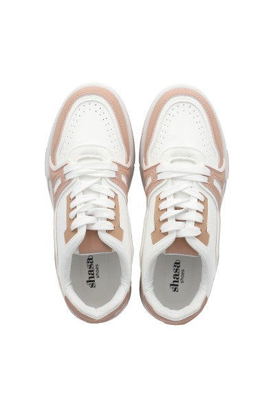 Tenis casual bicolor perforados BLUSH