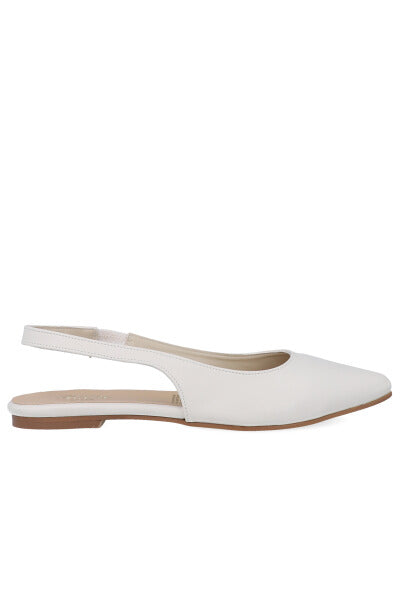 Flat sling back pointy HUESO