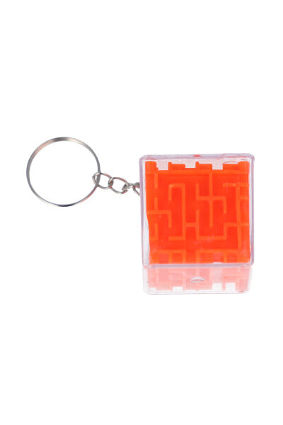 Llavero cubo interactivo laberinto NARANJA NEON