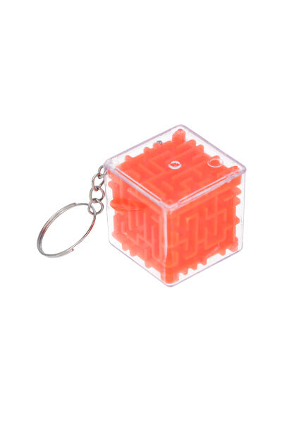 Llavero cubo interactivo laberinto NARANJA NEON