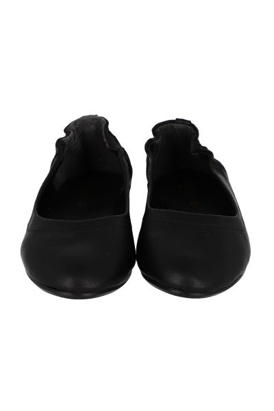 Flat ballerina efecto piel NEGRO