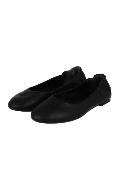 Flat ballerina efecto piel NEGRO