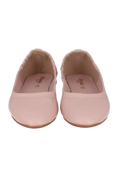 Flat ballerina efecto piel BLUSH