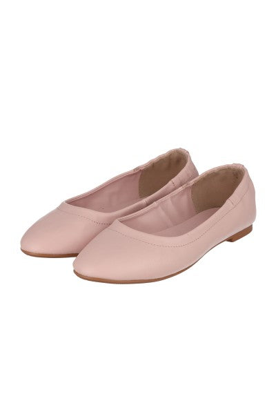 Flat ballerina efecto piel BLUSH