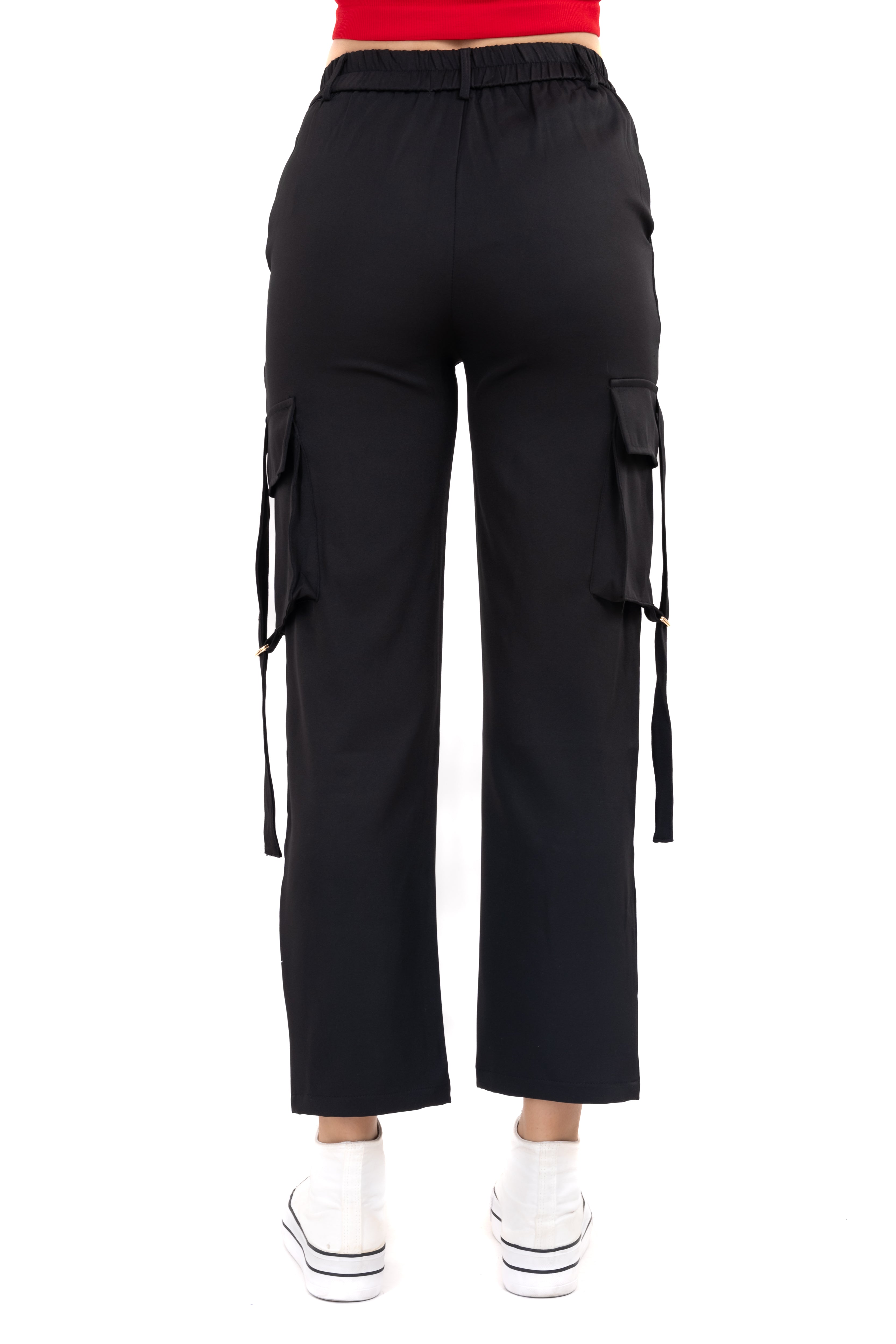 High waist pants BLACK