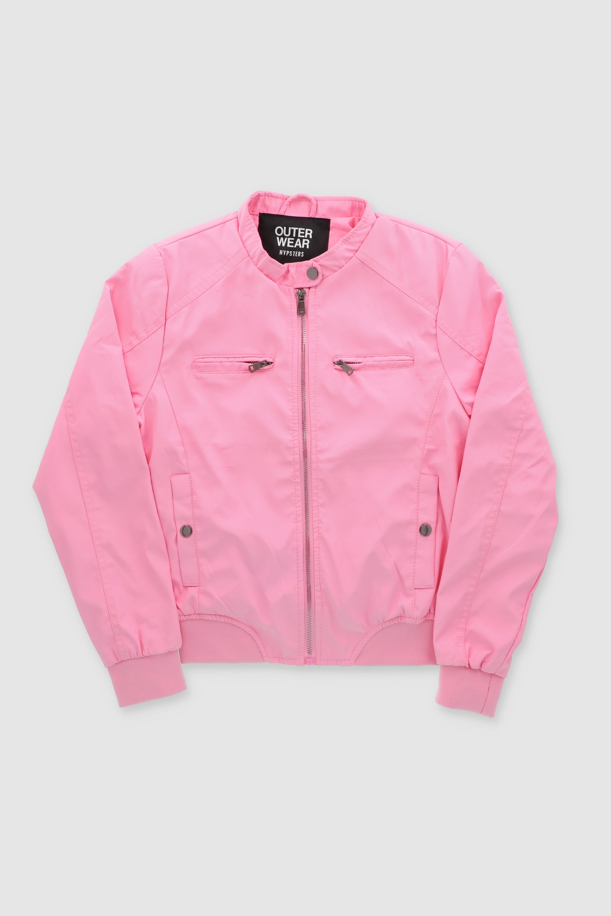 Chamarra Bomber Ligera ROSA BRILLANTE