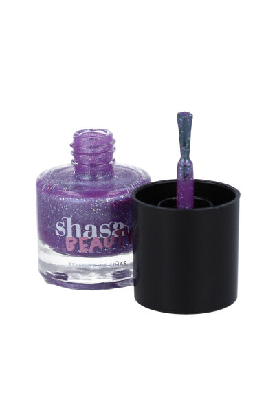 Esmalte de uñas morado glitter 10 ml MORADO