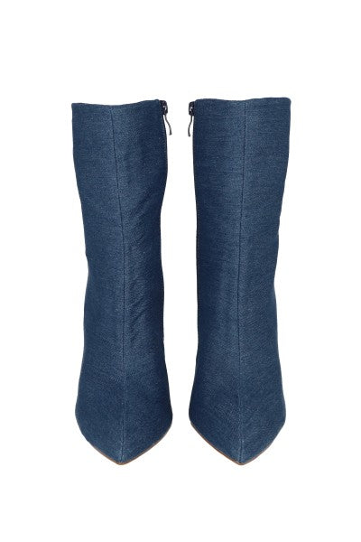 Botín puntal tacón fino denim MEDIUM WASH