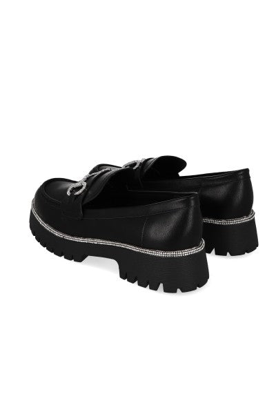 LOAFER BRILLOS HEBILLA NEGRO