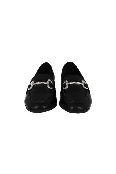 Loafers hebilla brillante NEGRO