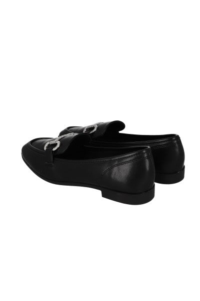 Loafers hebilla brillante NEGRO