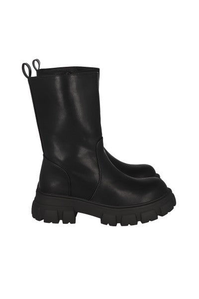 Bota midi bucket suela dentada NEGRO