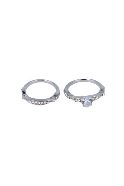 SET 2 BRIGHTY RINGS SILVER