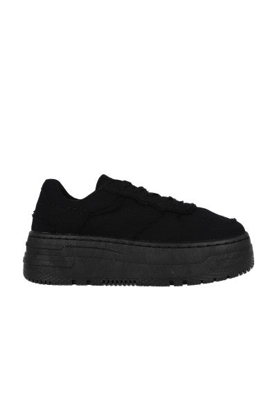 Tenis Casual Tela Acanalada NEGRO