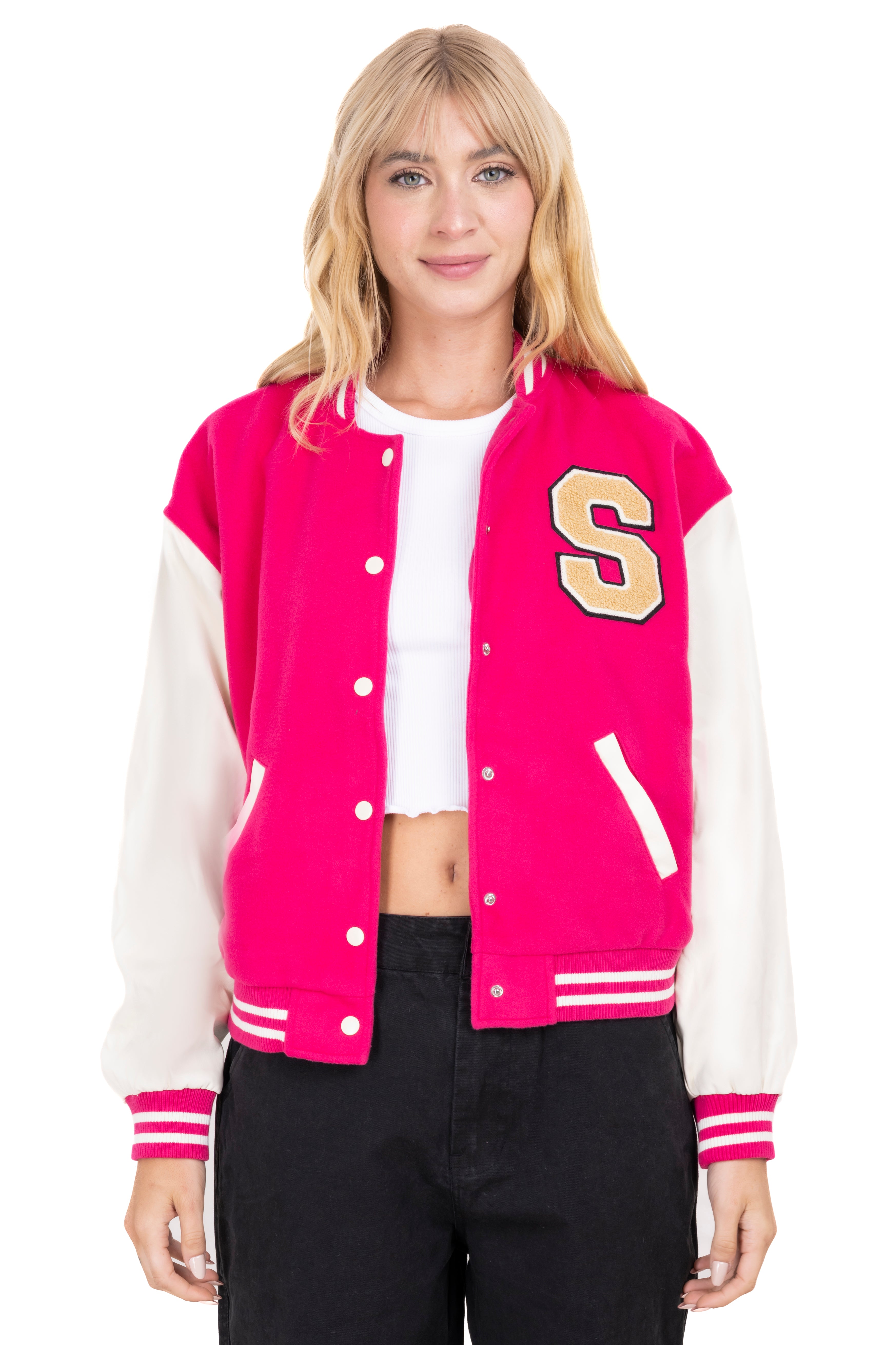 Bomber varsity patch jacket Fiusha