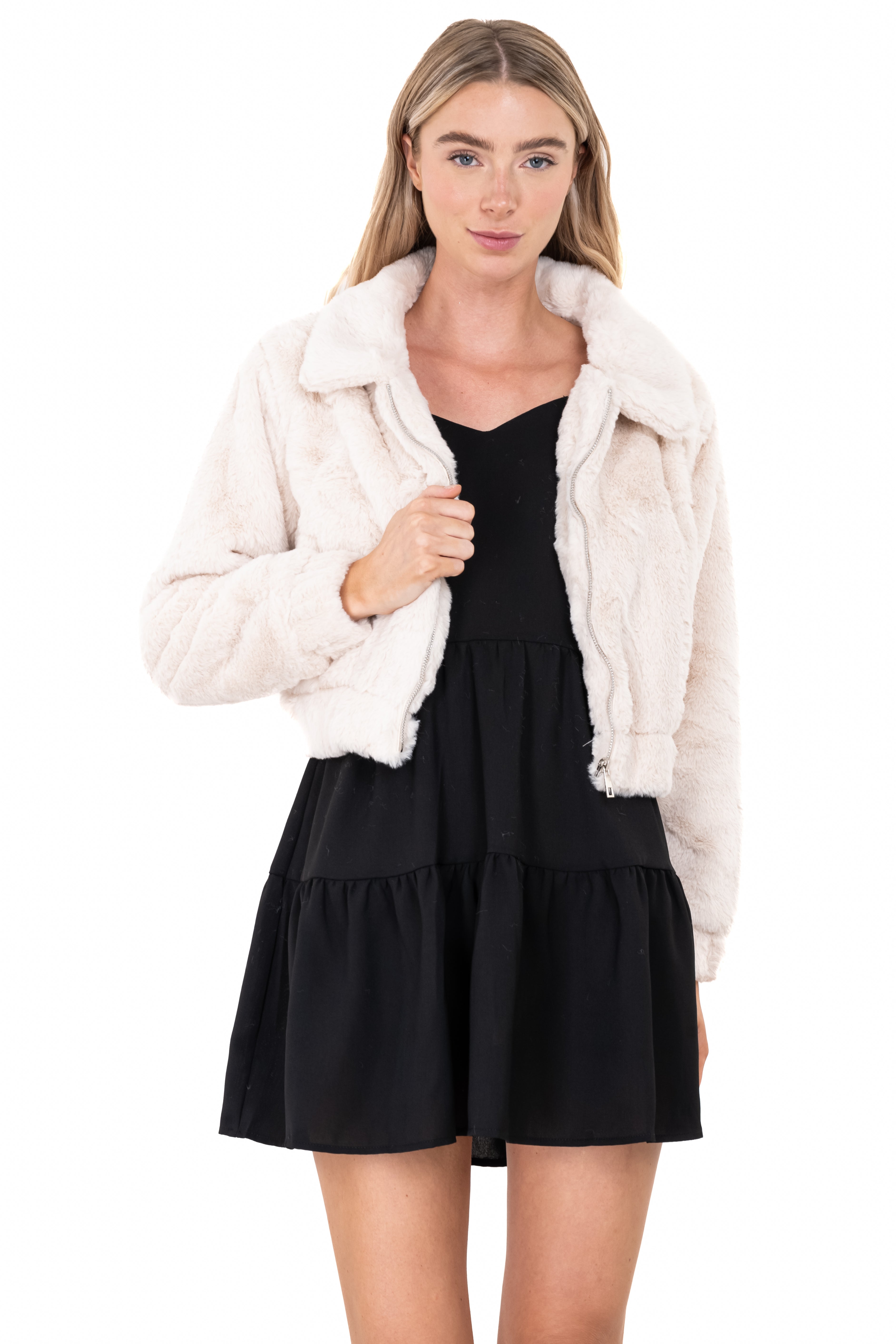 Flap stuffed jacket CREAM