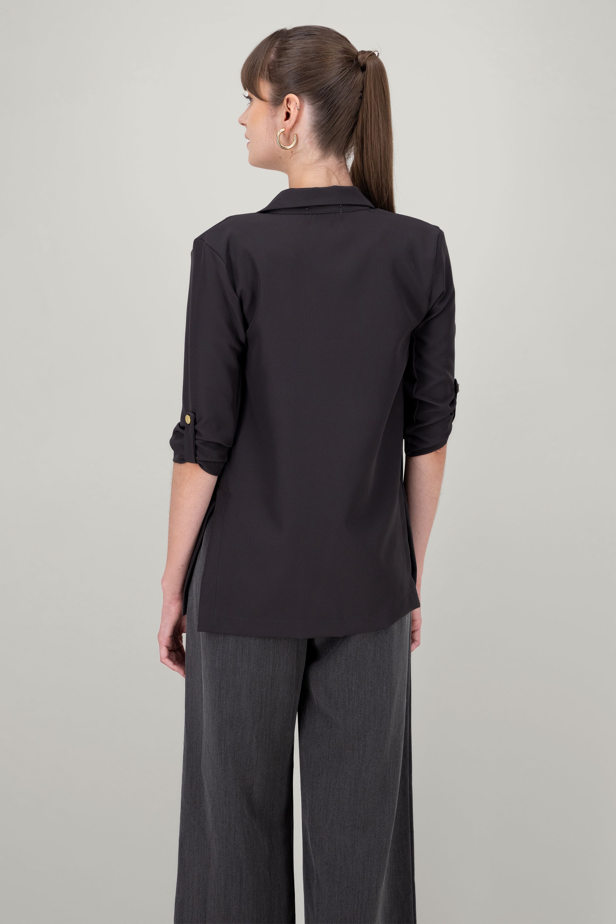 Saco Manga 3/4 Aberturas Laterales HEMATITA