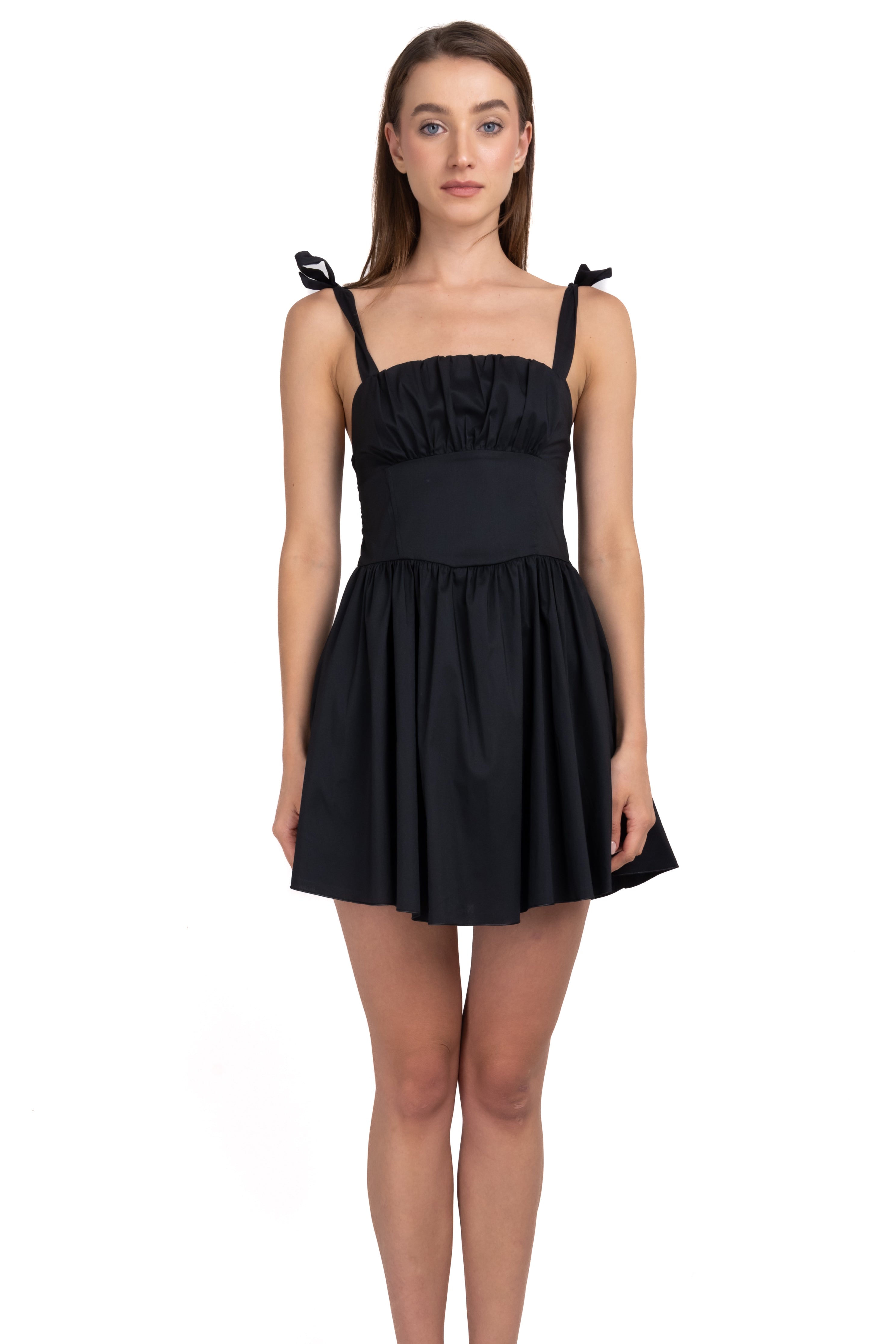 Vestido mini corset NEGRO