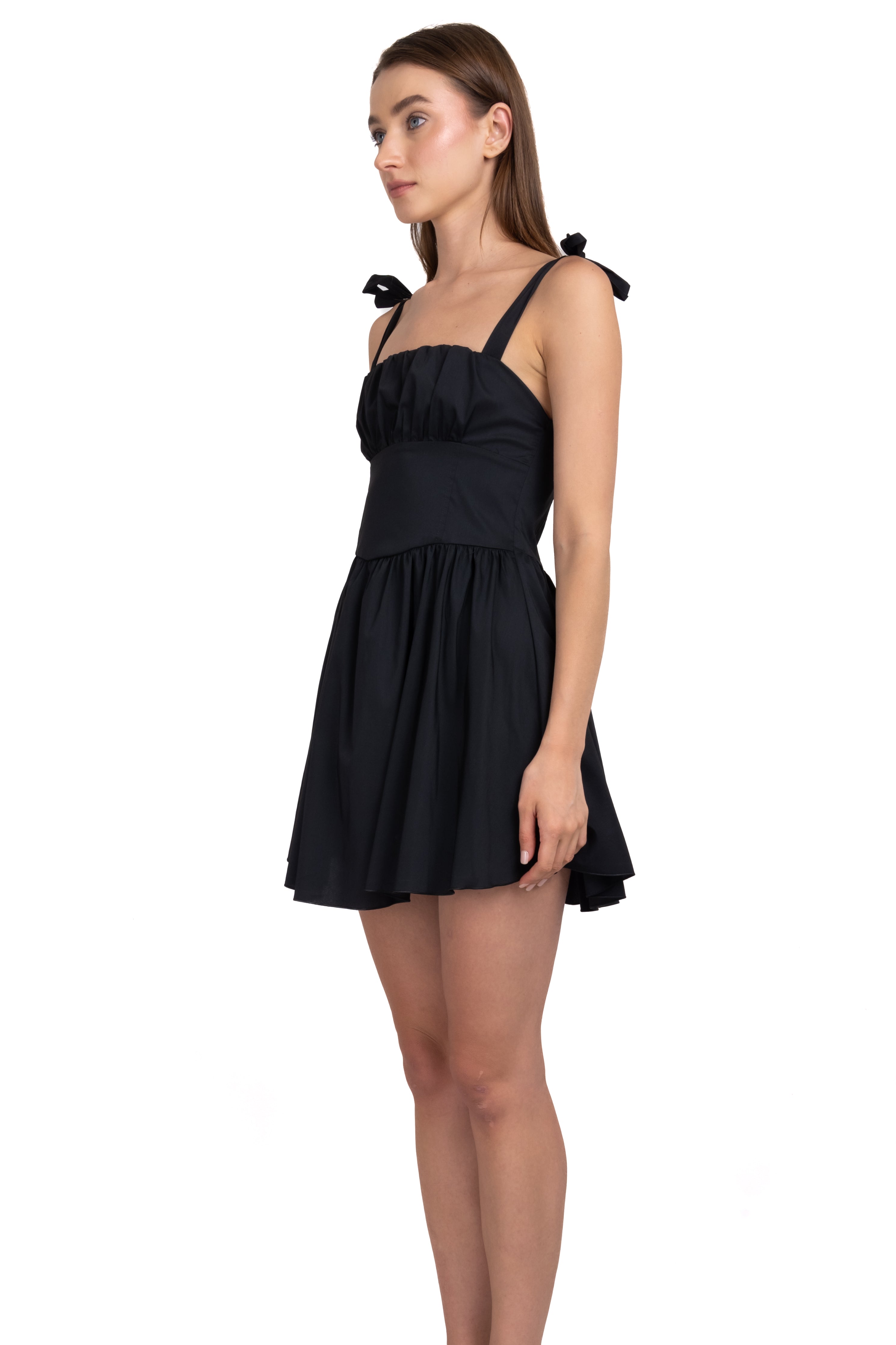 Vestido mini corset NEGRO