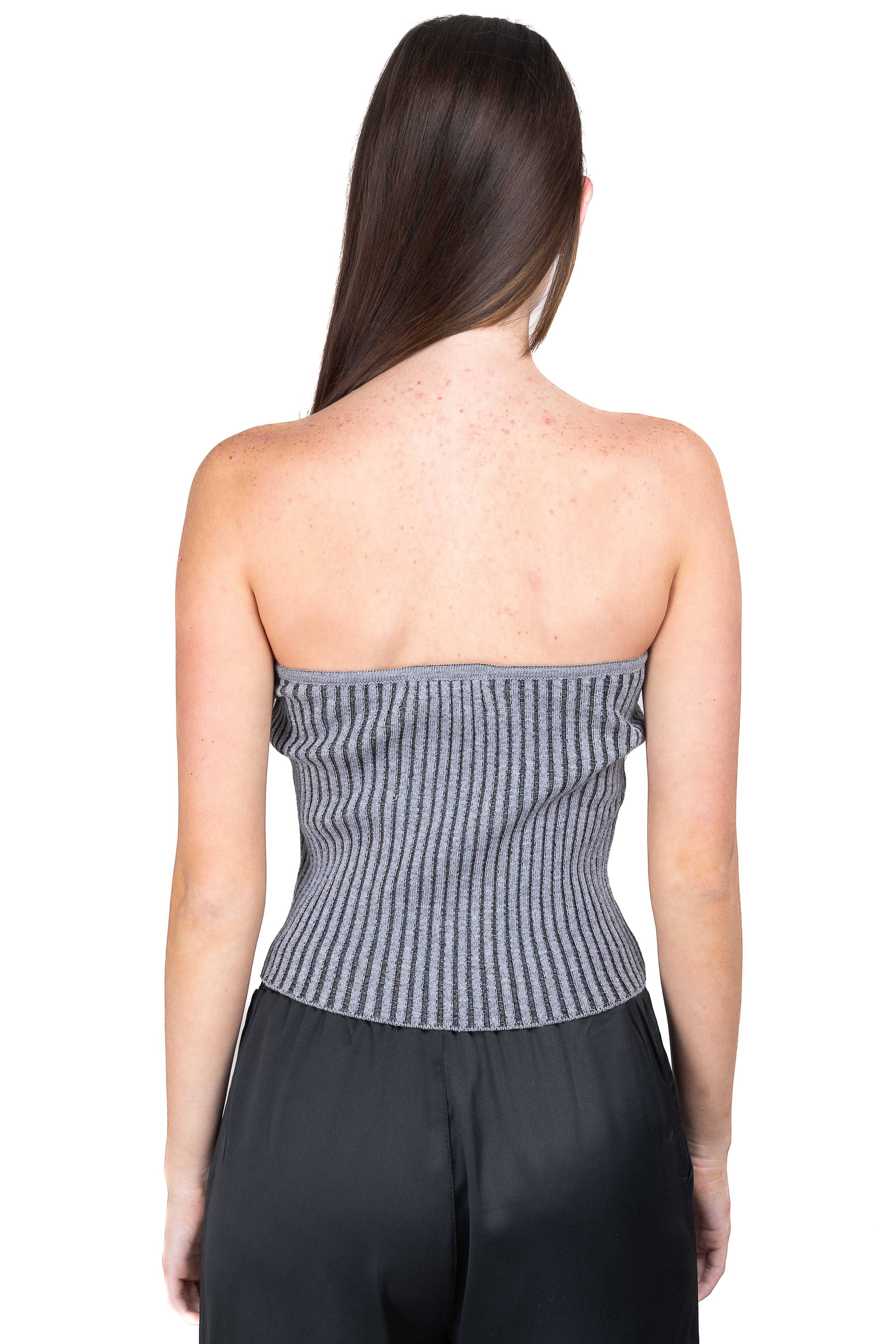 Soft Strapless Fabor Top Jaspe Gray