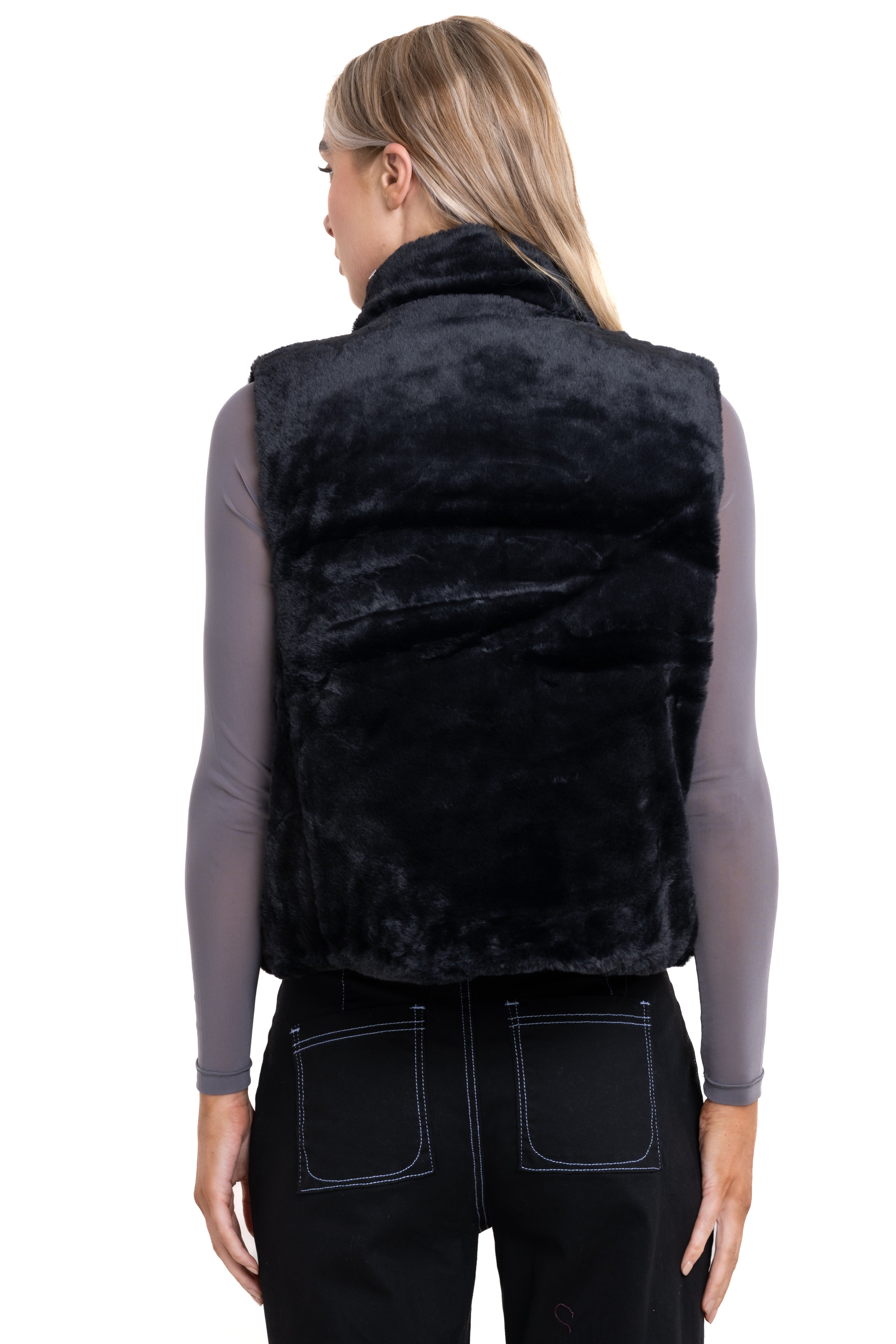 Double viewing vest BLACK