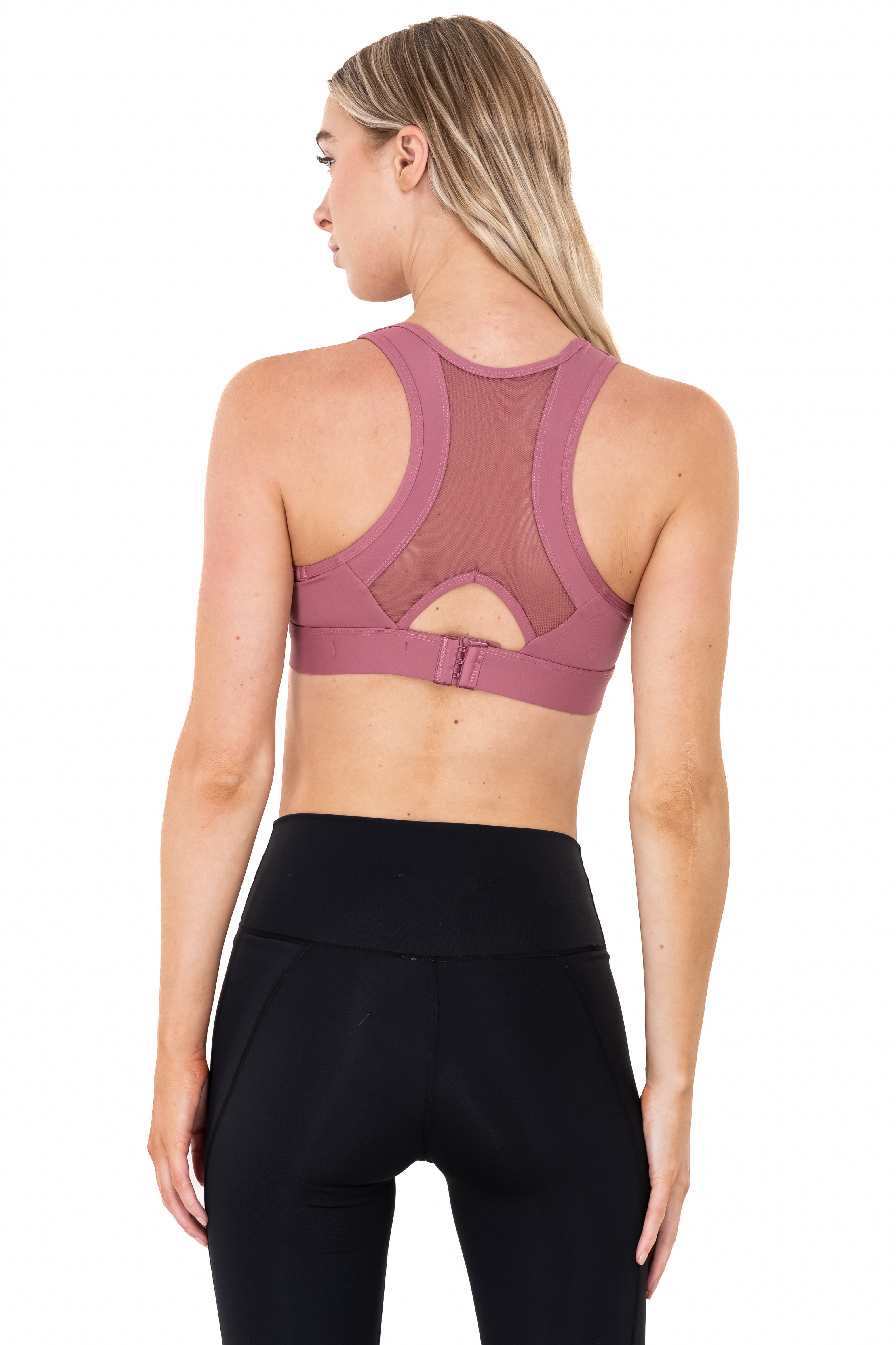 Top deportivo espalda mesh PALO DE ROSA