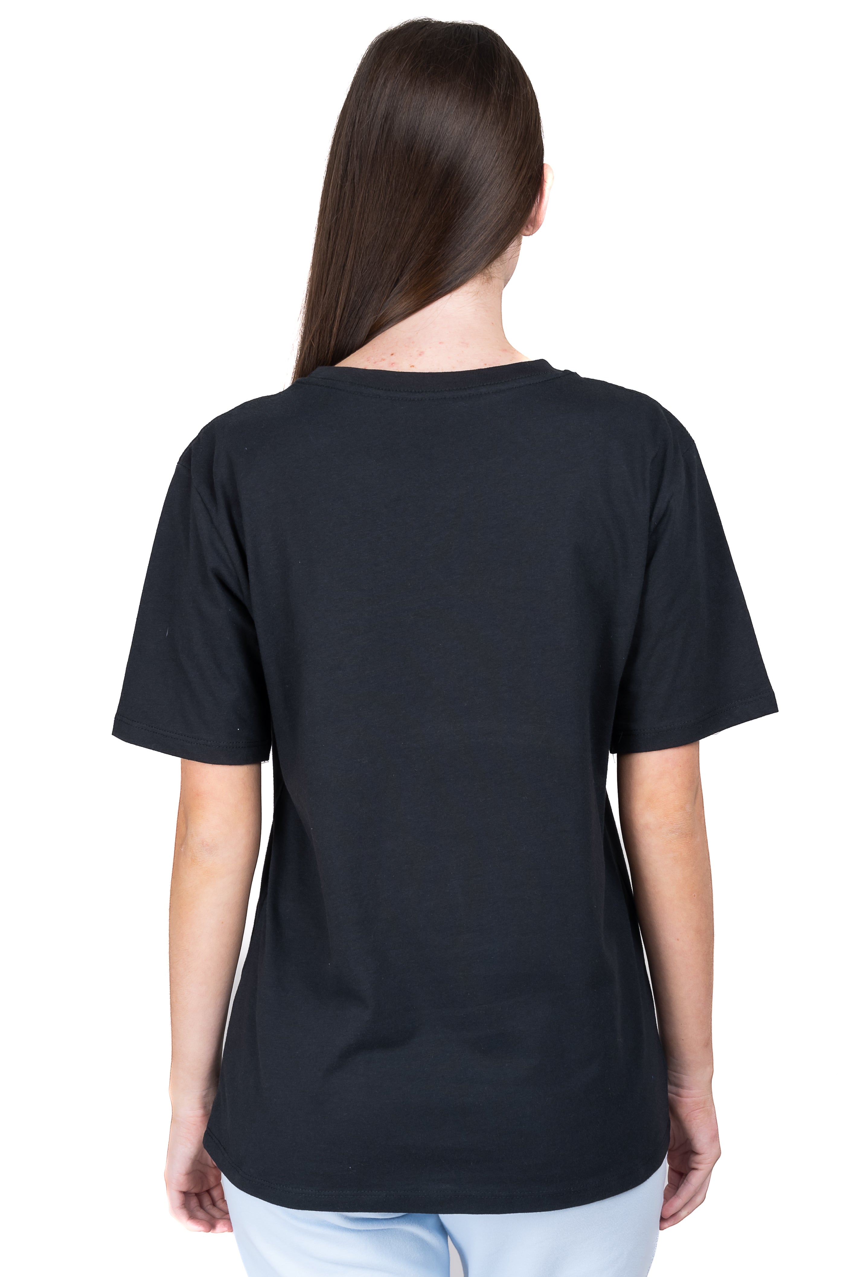 Oversize t -shirt smooth print Black Combo