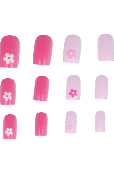 Set 12 uñas multidiseños bicolor FIUSHA