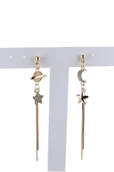 Aretes Maxi Planeta Estrellas ORO