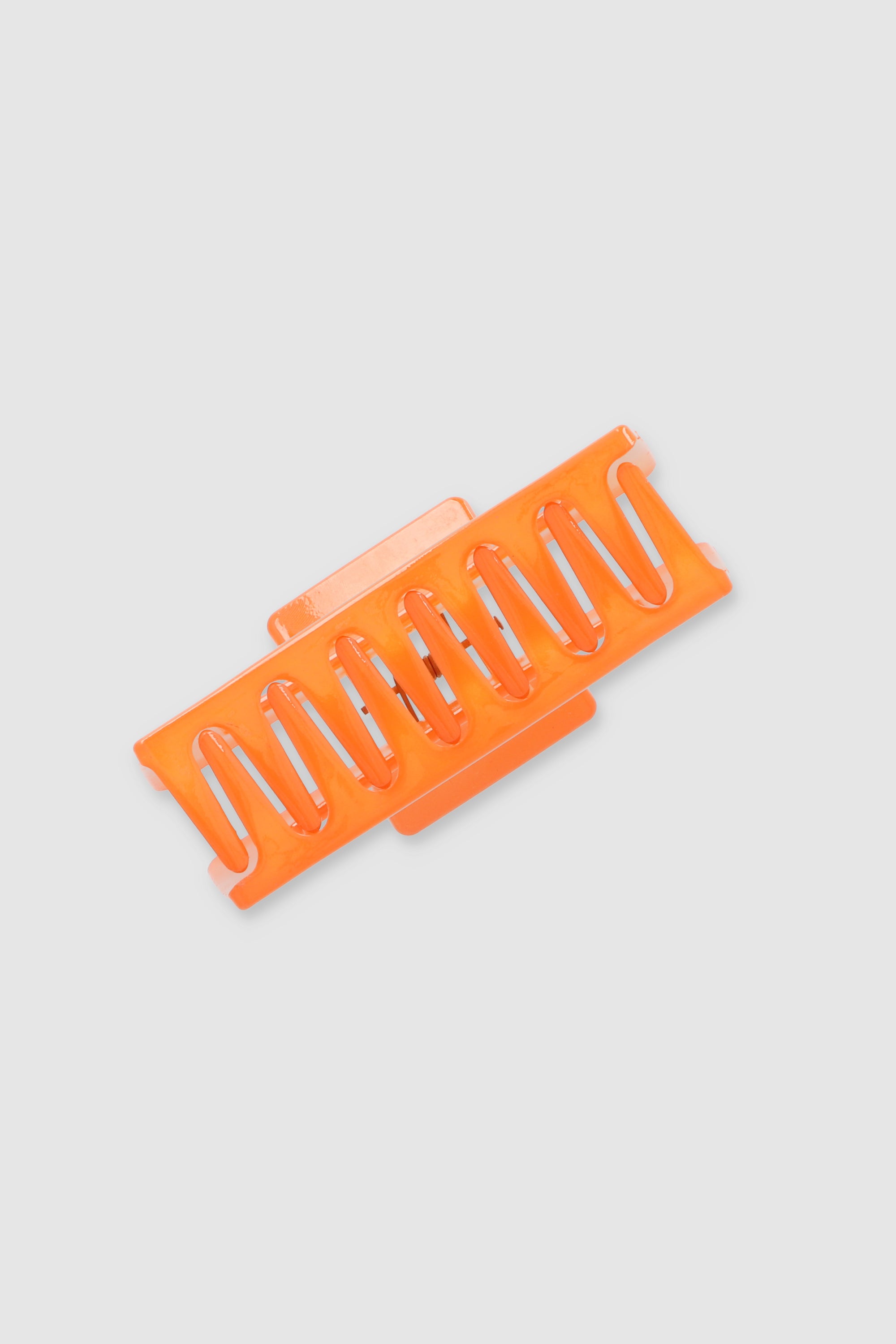 Pinza rectangular monocolor NARANJA