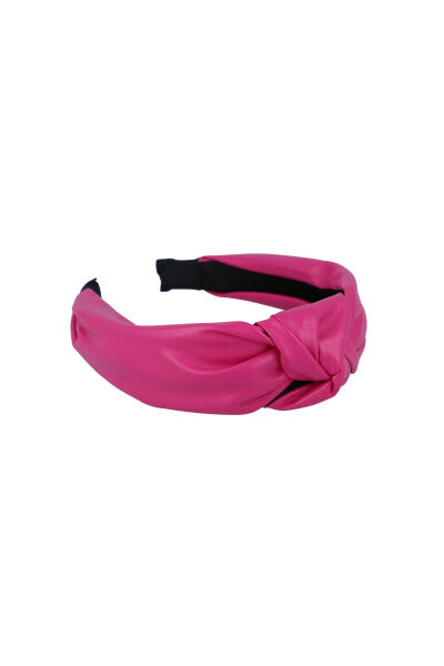 Knot -skinned headband PINK