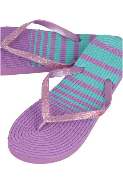 Flip flop textura bicolor LILA