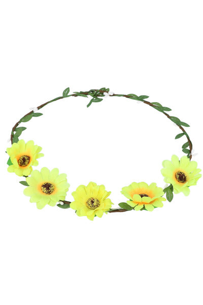 Margaritas headband leaves YELLOW