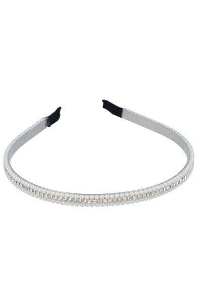 MINI GLOSE PERLAS DIADEMA BONE