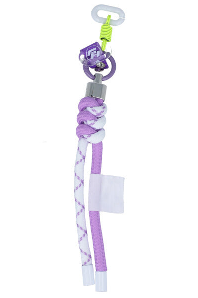 Bicolor knot knot keychain PURPLE